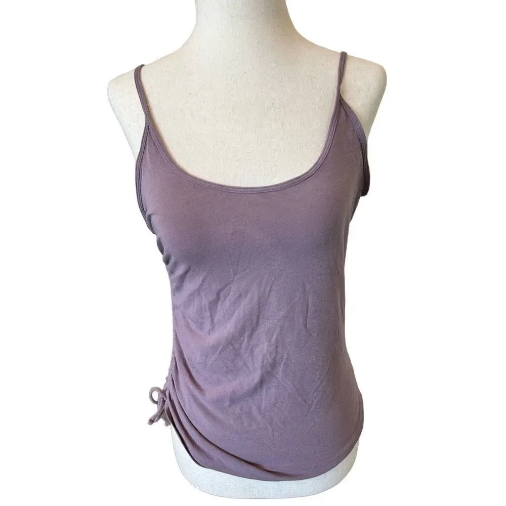 Lululemon purple tank size 6 side scrunched  gently worn size 6